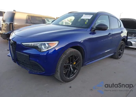 2021 Alfa Romeo Stelvio Ti Sport Awd from USA, damaged, VIN ZASPAKBN7M7D10750